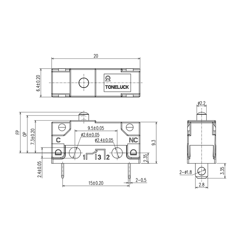 Toneluck S22 Micro Switch SPST Soldering Pin 10A 250V 40T125 12 micro switch spdt 5