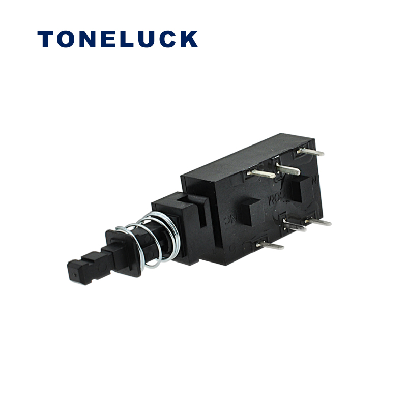 Toneluck PWL-2P2T 6A PCB 25T85 Hoods Push Button Power Switch 12 Toneluck PWL-2P2T 2
