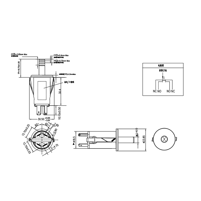 Kenmore oven clearance light switch
