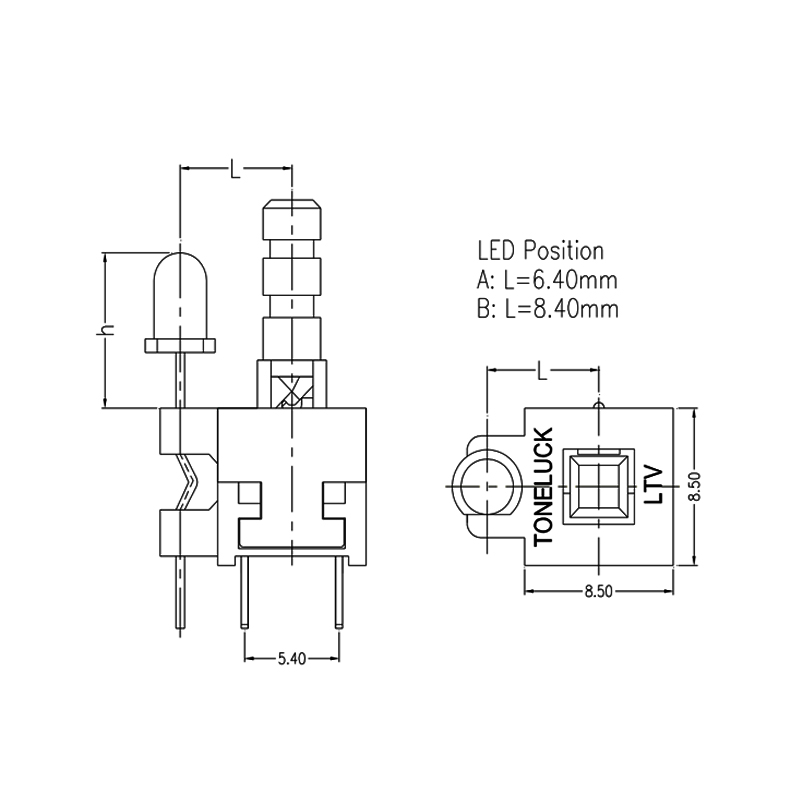 Push Button Electrical Switch Single LED Light 0.1A 30VDC 19 push button electrical switch 4
