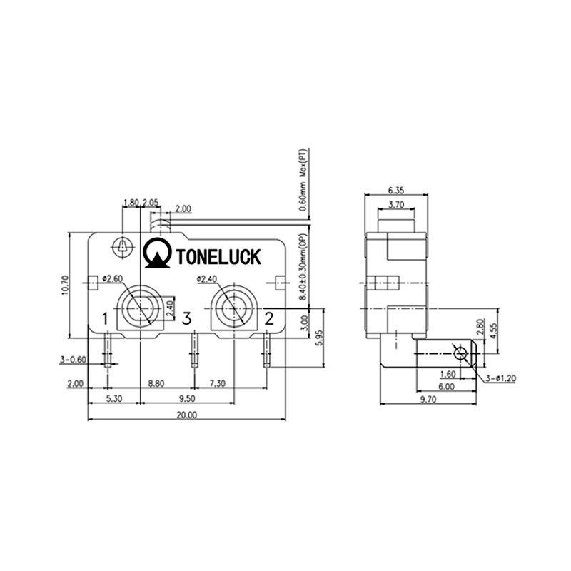 2 Pins Small Micro Limit Switch on off Micro Switch Endstop Micro Switch -  China Micro Switch, Micro Switch for Automotive