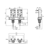 2 Gang Push Button Switch Subassembly Self Lock 1