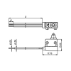 Microswitch for Caravan Tap with IP67 Waterproof SPST 2 A 24VDC 7