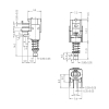 Double Pole Push Button Switch 2 mm PT 0.10A 30VDC Drawing