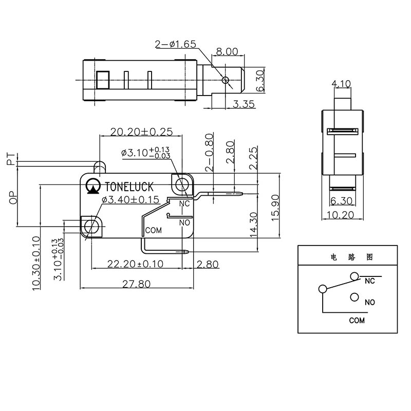 Low Force Micro Switch 8 to 15gf NC 5A 110V 220V 13 Low Force Micro Switch 8 to 15gf NC 5A 110V 220V 2