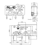 Microswitch NC2 NO3 COM1 SPDT 25T85 5E4 (1)