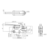 120V Micro Switch SPDT Long Metal Lever 16A (1)