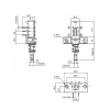 PBN-N2C35T-AAG 6 Pin Push Button Switch DPDT 0.1A 30VDC (1)