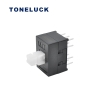 Black Push Button Switch 4 Pole 12 PCB Pins 0.1A 20VDC (5)