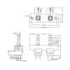 Double Push Button Switch Bank 4 Pole 0.1A 24V (1)