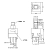 Latching Type Push Button Switch 1A 12VDC 0.1A 24VDC (1)