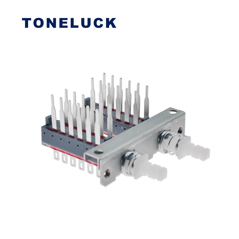 Push Button Gang Switch Self-Lock 2-Gang 4 Pole (5)