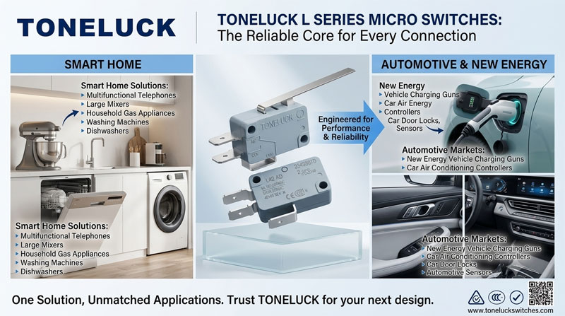 Toneluck L Snap Action Micro Switch: Precision Engineering for Demanding Applications 3 Toneluck L Snap Action Micro Switch Precision Engineering for Demanding Applications